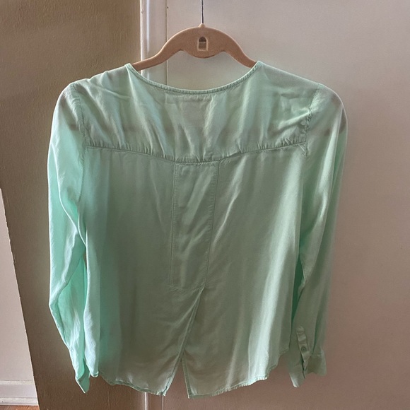 Anthropologie Maeve Mint Green Clara Blouse size 4 - Picture 2 of 7